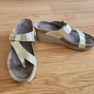 Mephisto  Typhanie Wedge Sandals Size 38